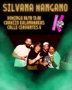Cartel del Chamizo Kalandrakas con la actuación de Silvana Mangano