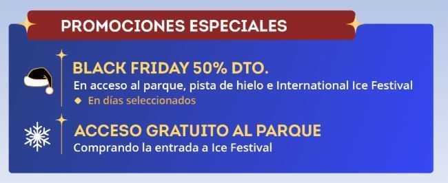 Banner de la promoción Black Friday durante las Mágicas Navidades 2024