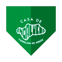 Pañuelo verde con el logotipo de la Casa de Andalucía de Torrejón de Ardoz