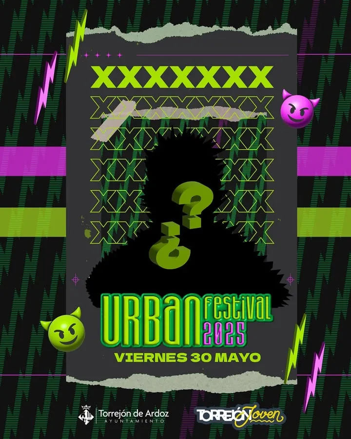 ¿quién será el artista secreto del Urban Festival 2025? | Publicación del Ayto. de Torrejón.