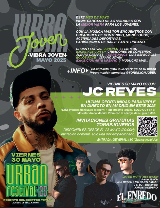 Imagen de la revista Plaza Mayor en el que se omite la fecha del 31 de mayo previamente anunciada para el Urban Festival 2025