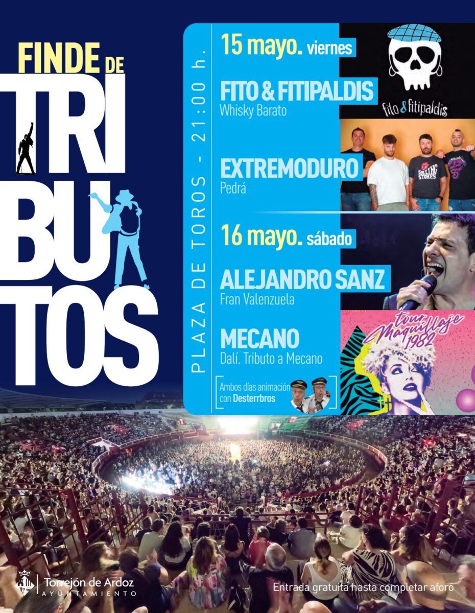 Cartel 2026 del Finde de Tributos de Torrejón de Ardoz