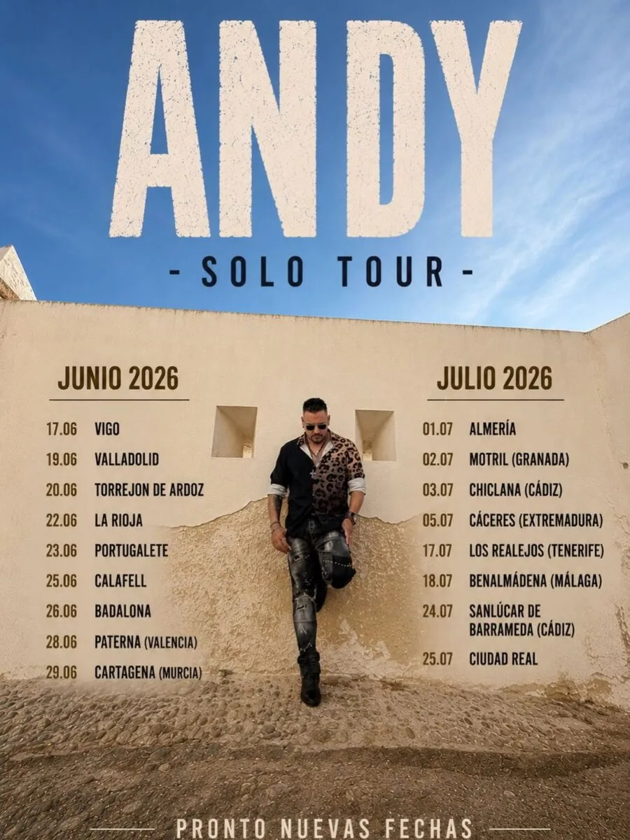 Cartel de la gira "Solo" que el artista ha compartido en sus redes sociales.